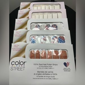 NWT Color street nails 5 pack bundle